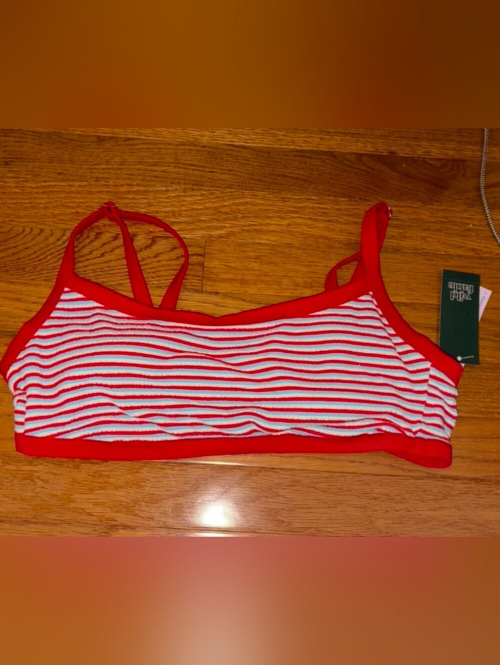 Red, White & Blue Bikini Top XL